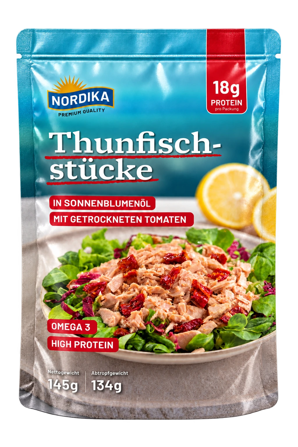 NORDIKA Thunfischstücke mit getrockneten Tomaten